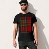 Klanowy tartan Royal Stewart Czerwony Zielony Niebieski T-Shirt śmieszne prezenty ubrania hippie męskie koszulki