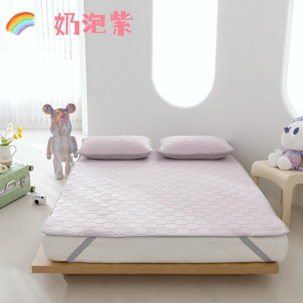 Neues Latex Dreiteiliges Set Sommer Schlafmatte Eis Seide Studentenwohnheim Sommer Waschbar Cartoon Weicher Sitz