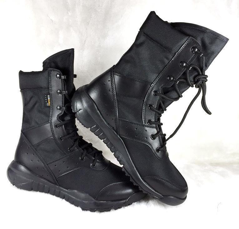 Herren Sommer Mesh Atmungsaktive Outdoor Kampfstiefel - High Top Europäisch/Amerikanischer Martin Stil