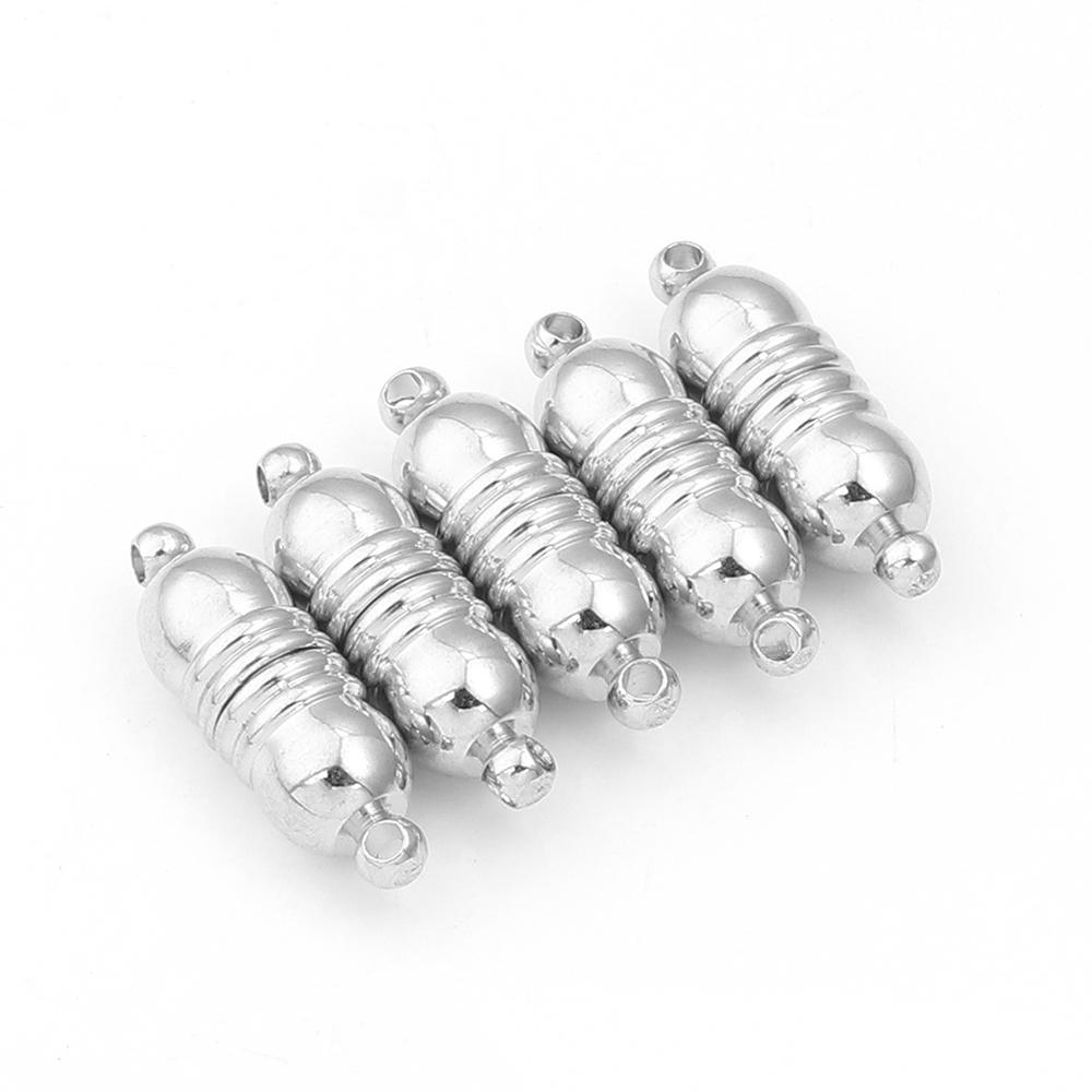 5 Stück/Los Starke Magnetische Verschlüsse Kupferbeschichtet Magnet Endverschluss Verbinder Für Schmuckherstellung DIY Lederband Armbänder Halskette
