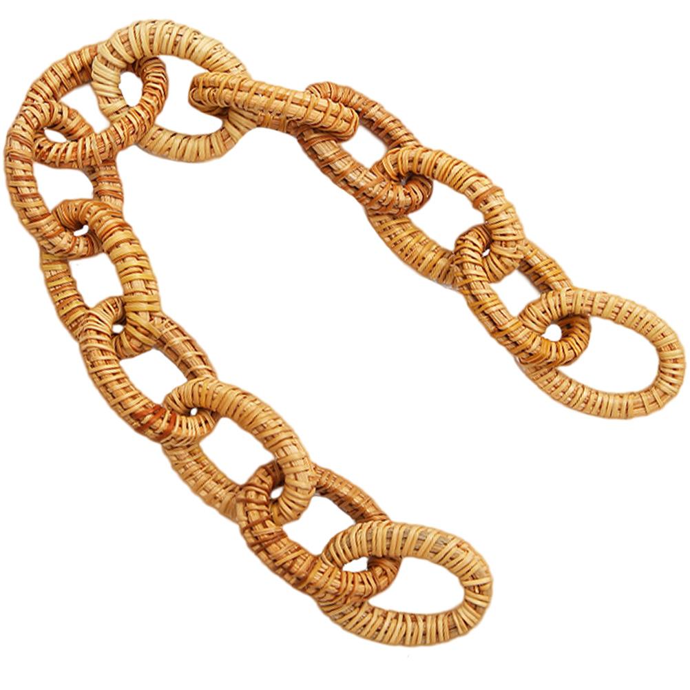 

Ротанговая цепь, плетеное звено, декор, настенное украшение, фермерский дом, ручная работа, цепи 43x3.5cm