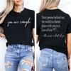 Dear Person Behind Me Printed Summer T-Shirts Tops Mental Health Awareness Design Women's Graphic T-Shirt Short Sleeve Clothing