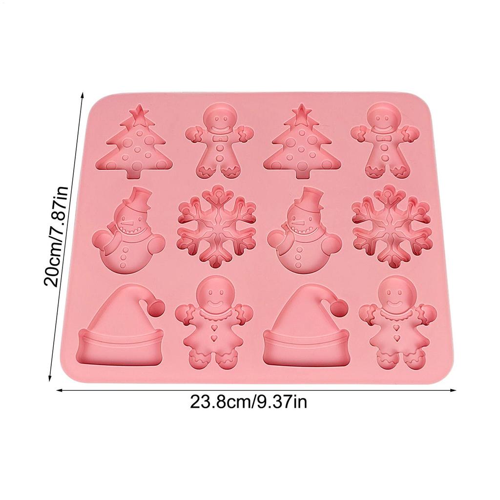 Christmas Silicone Molds Christmas Decor Flexible Silicone Easy Release Candy Molds For Girls Beginner Handicraft Lovers Candy