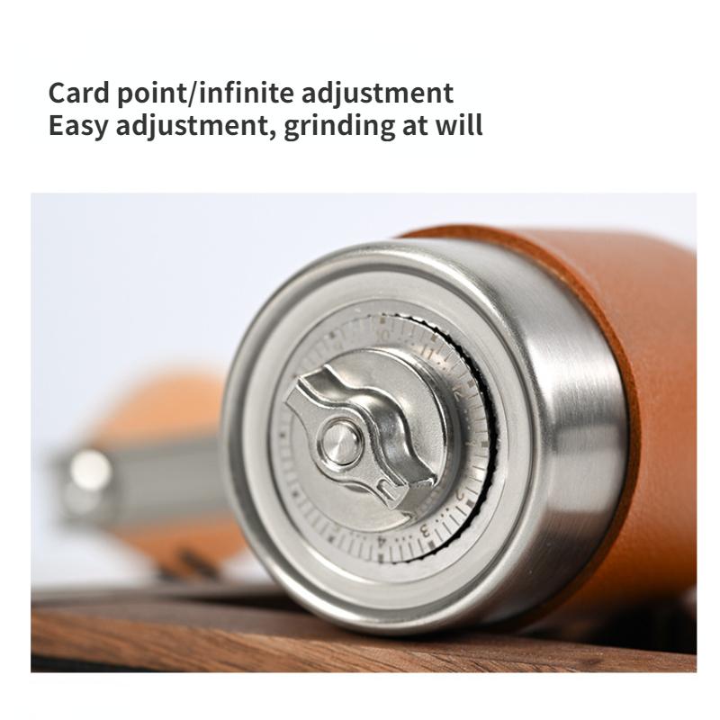 Outdoor Handgefertigtes Kaffeeset Camping Reise Hand Kurbel Bohnenmühle Begleitendes Outdoor Tragbares Auto Kaffee Geschenkbox Set