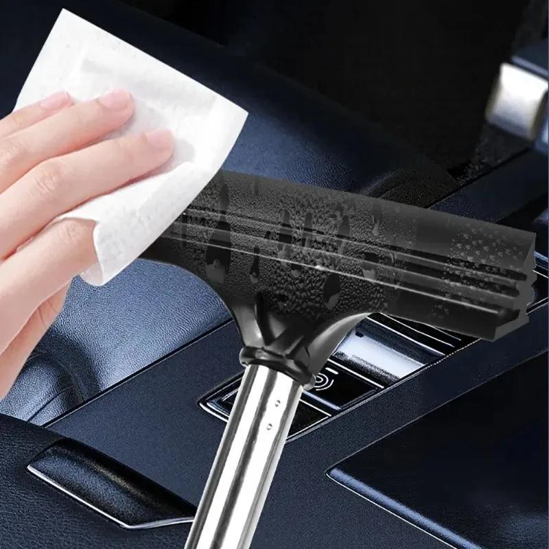 Retractable Car Rearview Mirror Wiper Portable Rainy Cleaning Supplies Rearview Mirror Water Remover Glass Rain Cleaning Tool