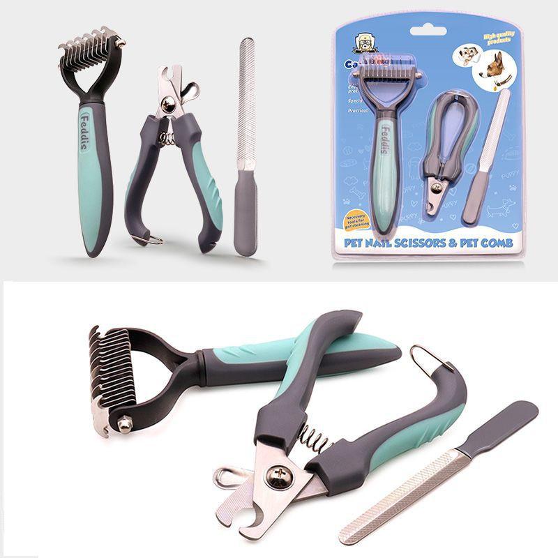Cat Dog Pet Accessories Manicure Pedicure Claw Care Grooming Nail Clipper Set