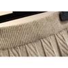 High Waisted Knitted Pleated Short Skirt for Women Spring and Autumn A-line Skirt Knitted Short Skirt
