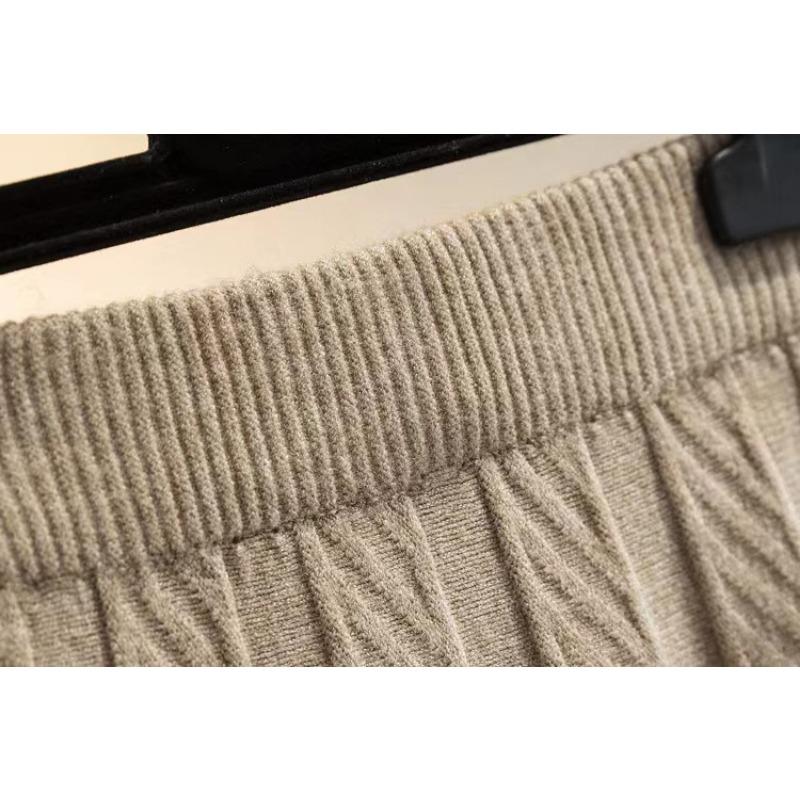 High Waisted Knitted Pleated Short Skirt for Women Spring and Autumn A-line Skirt Knitted Short Skirt