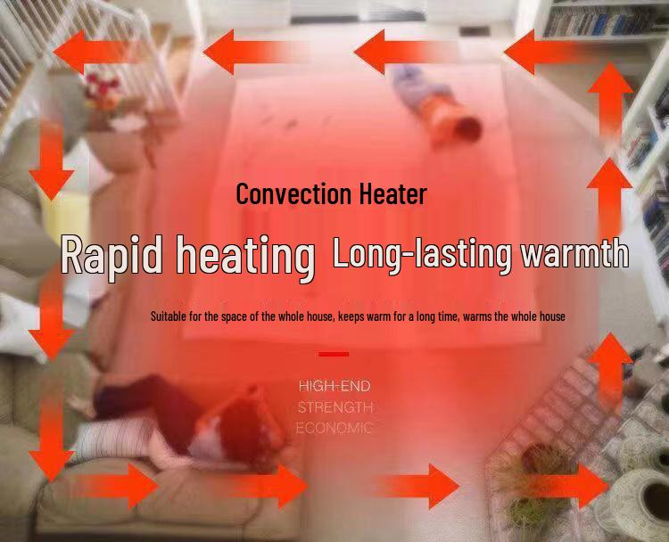 Dual-Use Energy-Saving Heater: Rapid Heating Wall-Mounted & Desktop Fan for Dorm Rooms