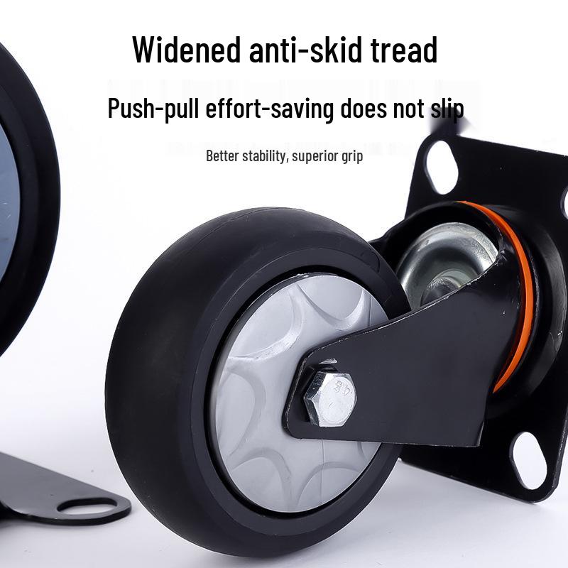 Stummes Gummirad mit mehreren Spezifikationen: Feststell- und Lenkrolle für Handwagen