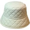 Korean Style Hat for Women  Versatile Matte Pu Leather Plaid Fisherman Hat Face Showing Warm Autumn and Winter Japanese Style Basin Hat
