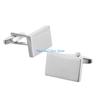 HX6F Modern Geometric Cufflinks Stylish Accessory Metal Texture for Dress Shirts