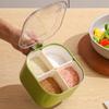 4 in 1 Condiment Jar Moisture-proof Condiments Dispenser Easy To Clean Seasoning Box  Home
