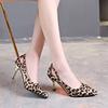 Mode 2025 Damen Kitten Heels Slingbacks Sandalen Leopard Echtes Leder Party Frühling Sommer Schuhe Frau Sandalen Pumps