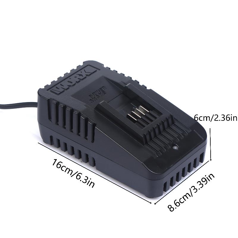 1Pcs For Worx 20V Lithium Battery Charger Wa3551 Wa3553 Wx390 Power Tool Parts Eu Plug Worx Charger