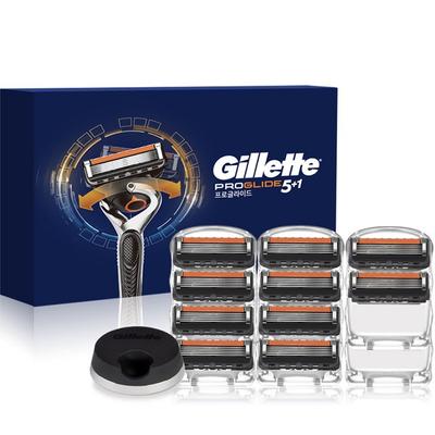 Gillette Proglide lame de rasoir manuel 10p + support de rasoir, 1 set