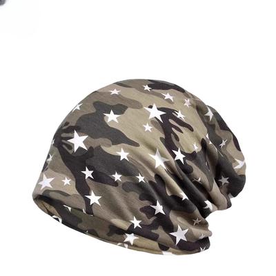 Estivo Sottile Mimetico Stella Senza Visiera Outdoor Equitazione Corsa Protezione Solare Manica a Doppio Uso Cappello Impilabile