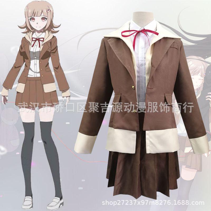 

Косплей костюм Jujiyuan Cos Аниме Danganronpa 3 Глава Отчаяния Нанами Чиаки Школьная форма Seven Seas Chiharu Complete Set Without Shirt S