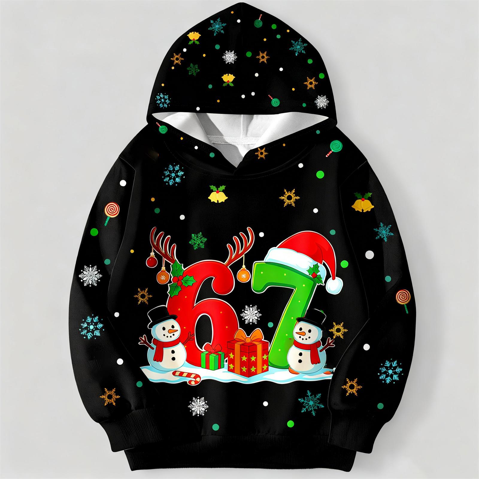 

Children s Fashionable Comfortable Casual Long-Sleeved Printed Hooded Top 160 червоний