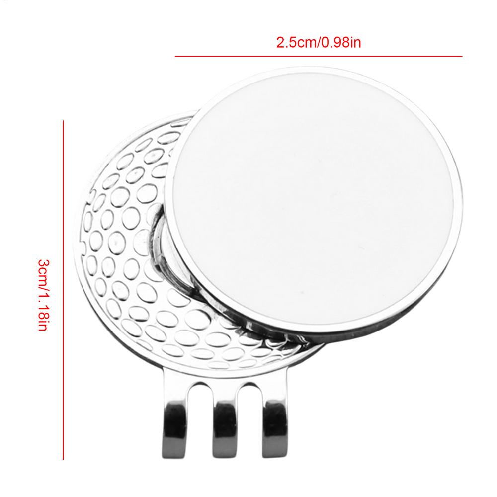 

Golf Ball Marker For Hat Ball Marker Magnetic For Golf Sport Belt Pocket Clip-On Golf Bag Decoration Portable On-Course Golf белый