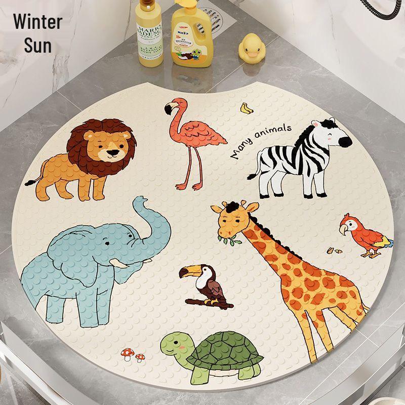 Non-Slip Cartoon Bathroom Mat for Shower, Toilet & Bathtub