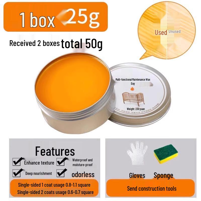 Wood Wax Oil: Transparent Anti-Mold Beeswax for Solid Wood Furniture Polishing and Maintenance