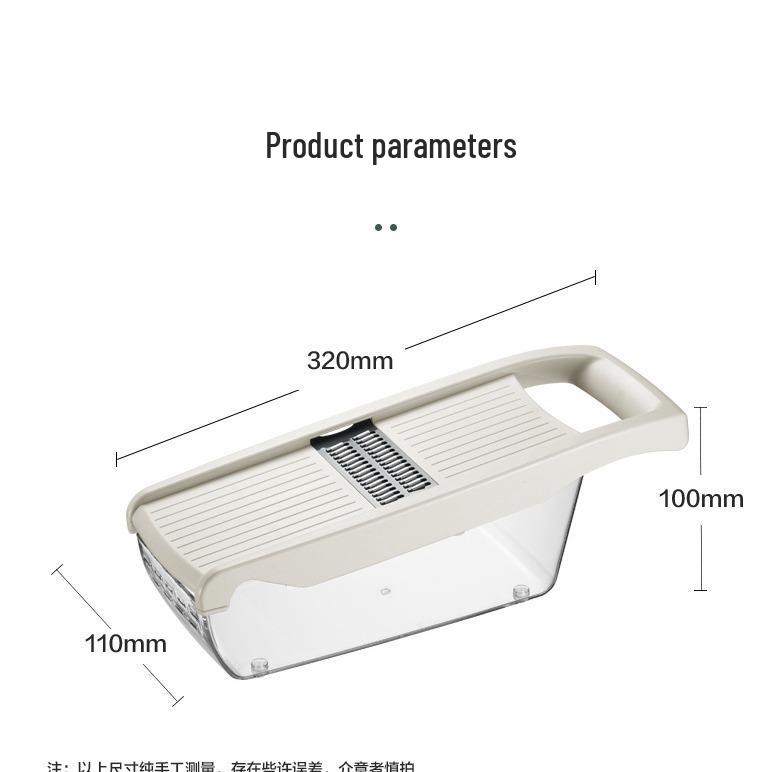 Multi-Functional Kitchen Vegetable Cutter with Shredder, Slicer, and Draining Basket