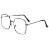 Protection Metal Frame Eyewear Oversized Eyeglasses Vintage Square Glasses Anti Blue Light Glasses