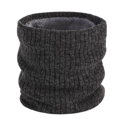 Fleece Neck Cover, Versatile In Winter, Warm and Cold-proof, Thickened Knitted Scarf, Autumn and Winter Fashion Pullover, Scarf To Keep Warm