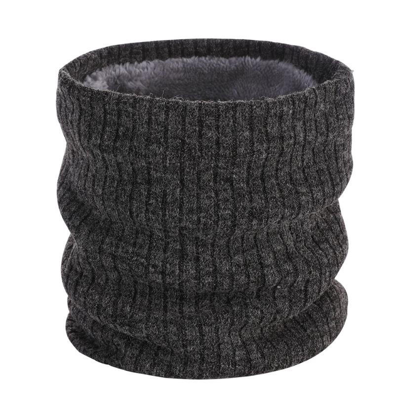 Fleece neck cover, versatile in winter, warm and cold-proof, thickened knitted scarf, autumn and winter fashion pullover, scarf to keep warm