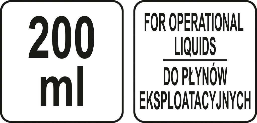 HAND LIQUID SUCTION UNIT 200ML YT-07083 YATO