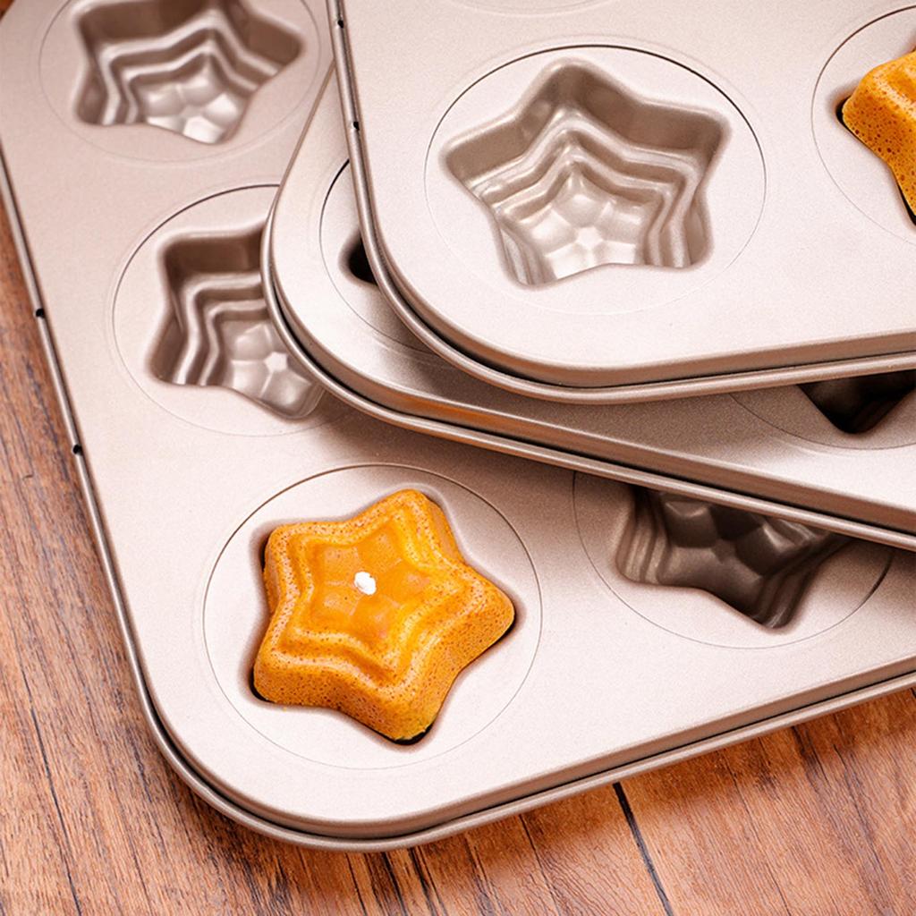 Kuchenform Leicht zu reinigen Dessert Backformen Sternförmiges Kohlenstahlmaterial Kuchenformen Geschenk für Backbegeisterte