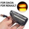 2Pcs LED Dynamic Side Marker Light Arrow Turn Signal Blinker Lamps For Dacia Logan 2 Sandero 2 Duster Renault Stepway Sandero