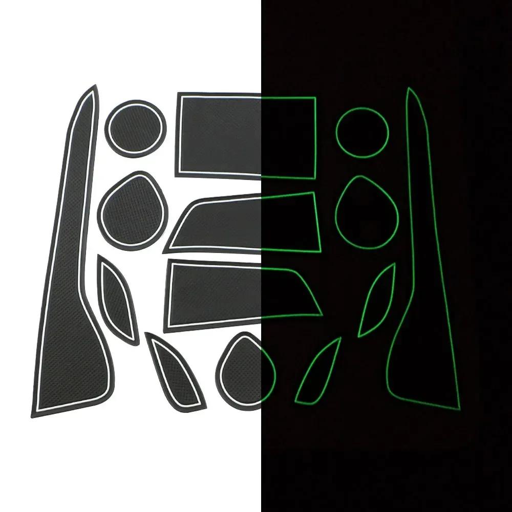 Anti-Slip Gate Slot Mat for TOYOTA C-HR 2016 - 2022 2020 2019 2018 2017 CHR Rubber Cup Holders Non-slip Mats Accessories