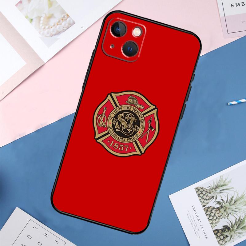 Firefighter Fire Department Fireman Phone Case For iPhone 11 14 15 16 Pro Max 13 12 Mini XS X XR Plus Protection Cover