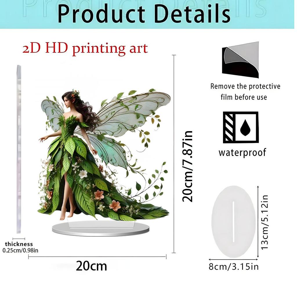 Spread Wings Eagle 2D Acrylic Standee - Home Office Decoration Ornament