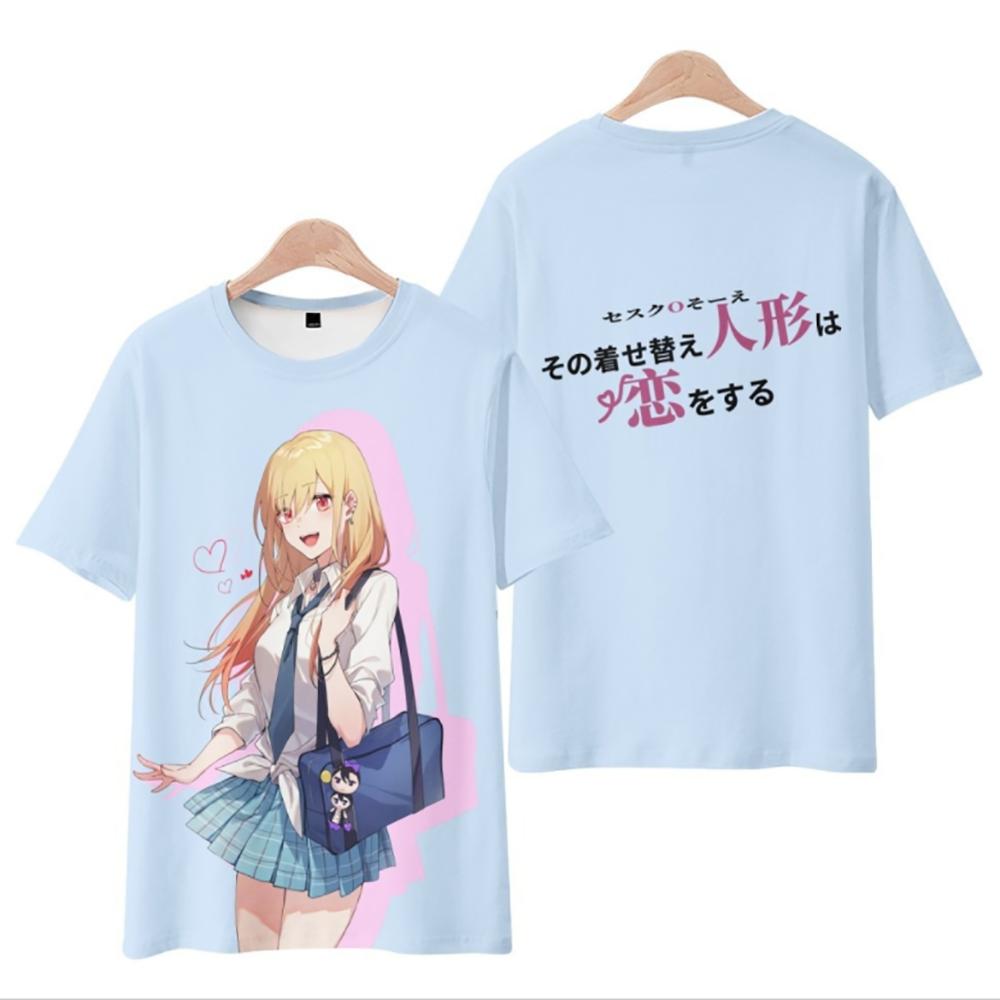 Anime Manga My Dress Up Darling Trička 3D tisk Muži Žena Tričko pro volný čas Streetwear Nadměrná velikost Harajuku Dětské topy Trička Oblečení