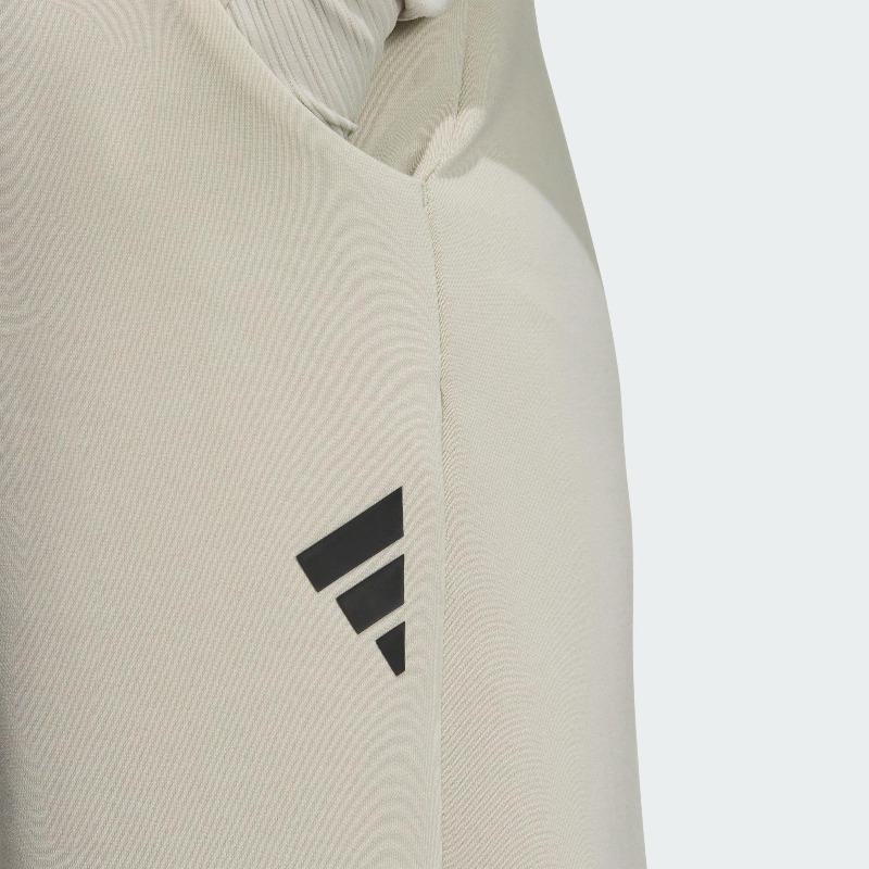 adidas FW24 Future Style Pre Woven Logo Pocket Retro Sports Long Pants Lace-Up Casual Pants Women Pants Light-Sesame Earth-Grey JM2467