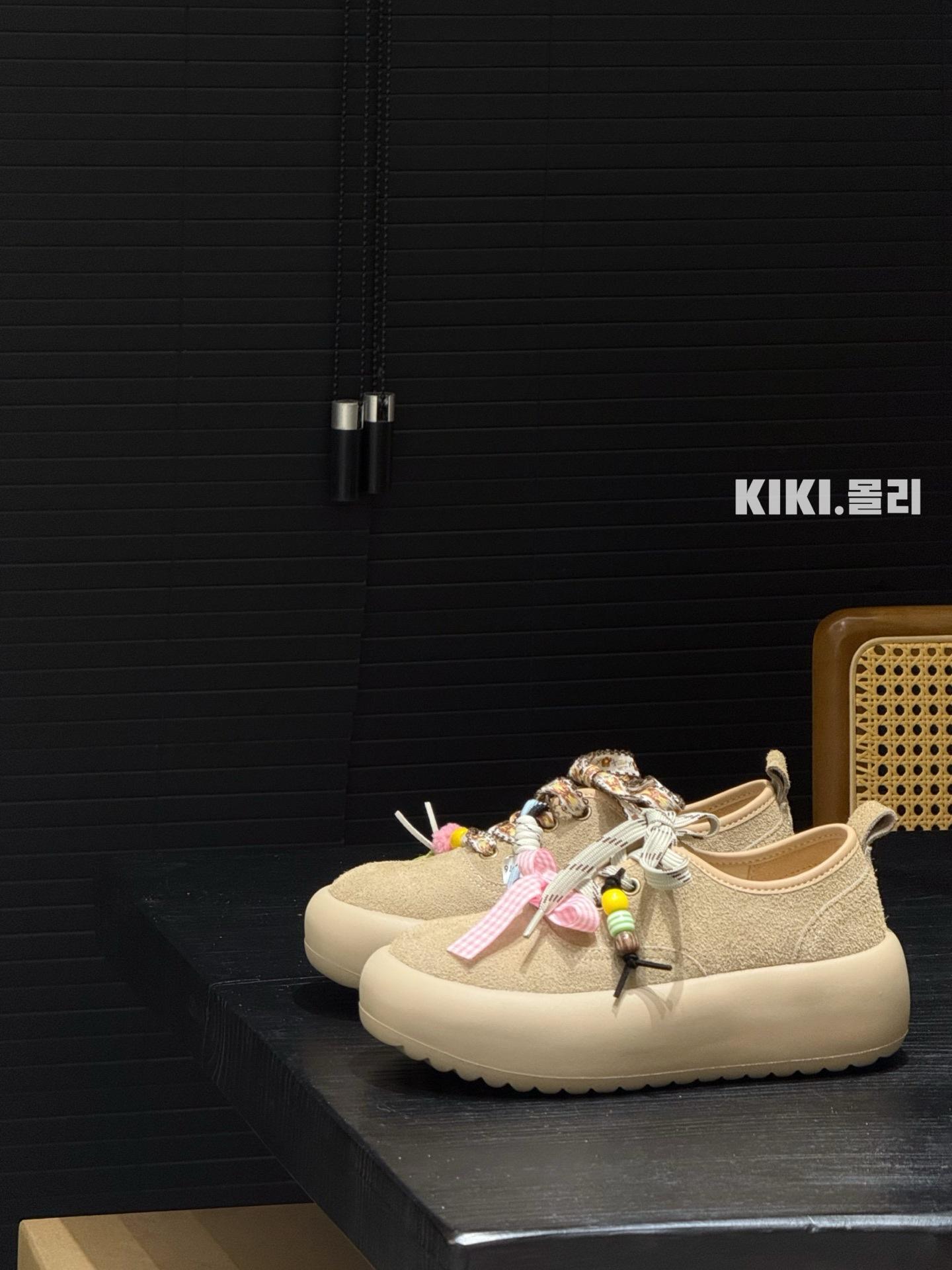 

Niche thick baseplate shoes women s ins tide 2025 summer new design sense double shoelaces accessories heightening casual shoes women 35