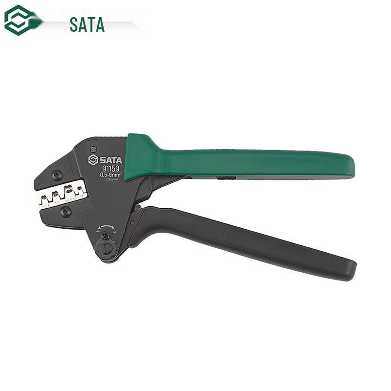 SATA 91159 Экономящие силы обжимные клещи 0.5-6MM²