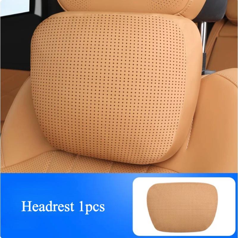 For Geely Starray EM-i 25-27 Original Style Suede Car Headrest Neck Support Pillow Lumbar Back Cushion Auto Interior Accessories