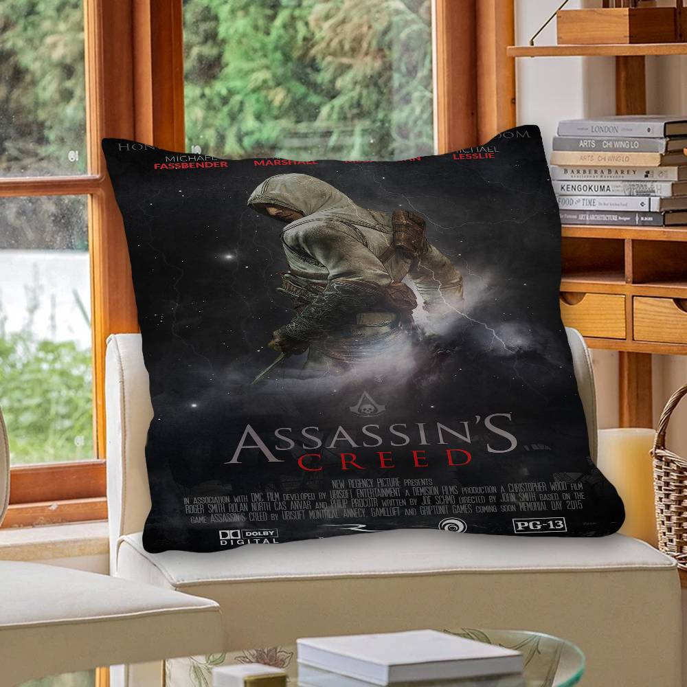Game A-Assassins Creed S-Shadows Cushion Cover Inches Farmhouse Decor Home Throw Pillow Covers for Couch Decorations
