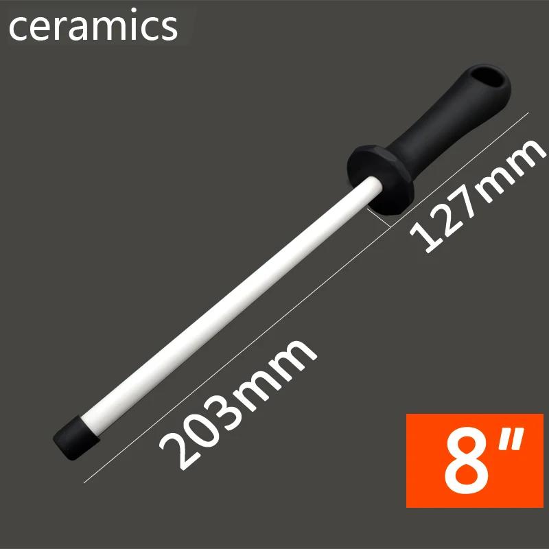 6 8 10 12 Inch Sharpening Rod Ceramic Rod Knife Sharpener Honing Knife Sharpener for Knives Sharpening Steel Kitchen Tool