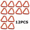 12PCS Aluminum Alloy Triangular Carabiner Buckles The Ultimate Tool for Professional Outdoor Enthusiasts Webbing/compass Hooks