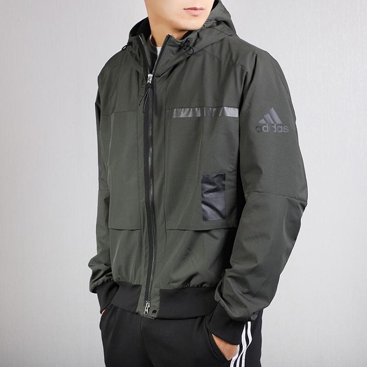 adidas U1 WV Jacket Hoody Men Outerwear Dark-Earth-Brown FJ0262