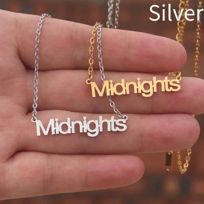 Taylor Digital Swift Signature Stainless Steel Necklace Pendant Letter Fashion