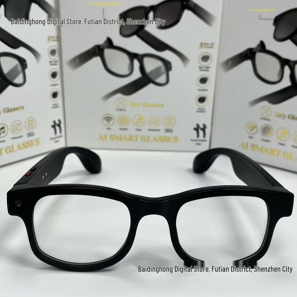 AIMB-G1 Smart Glasses: AI-Powered Translation, Image & Object Recognition, Anti-Shake Photography, Video Recording, Blue