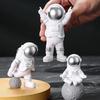 Creative 3Pcs Car Dashboard Astronaut Ornament Auto Interior Statue Decorations Spaceman Sculpture Ornaments for Home Gifts