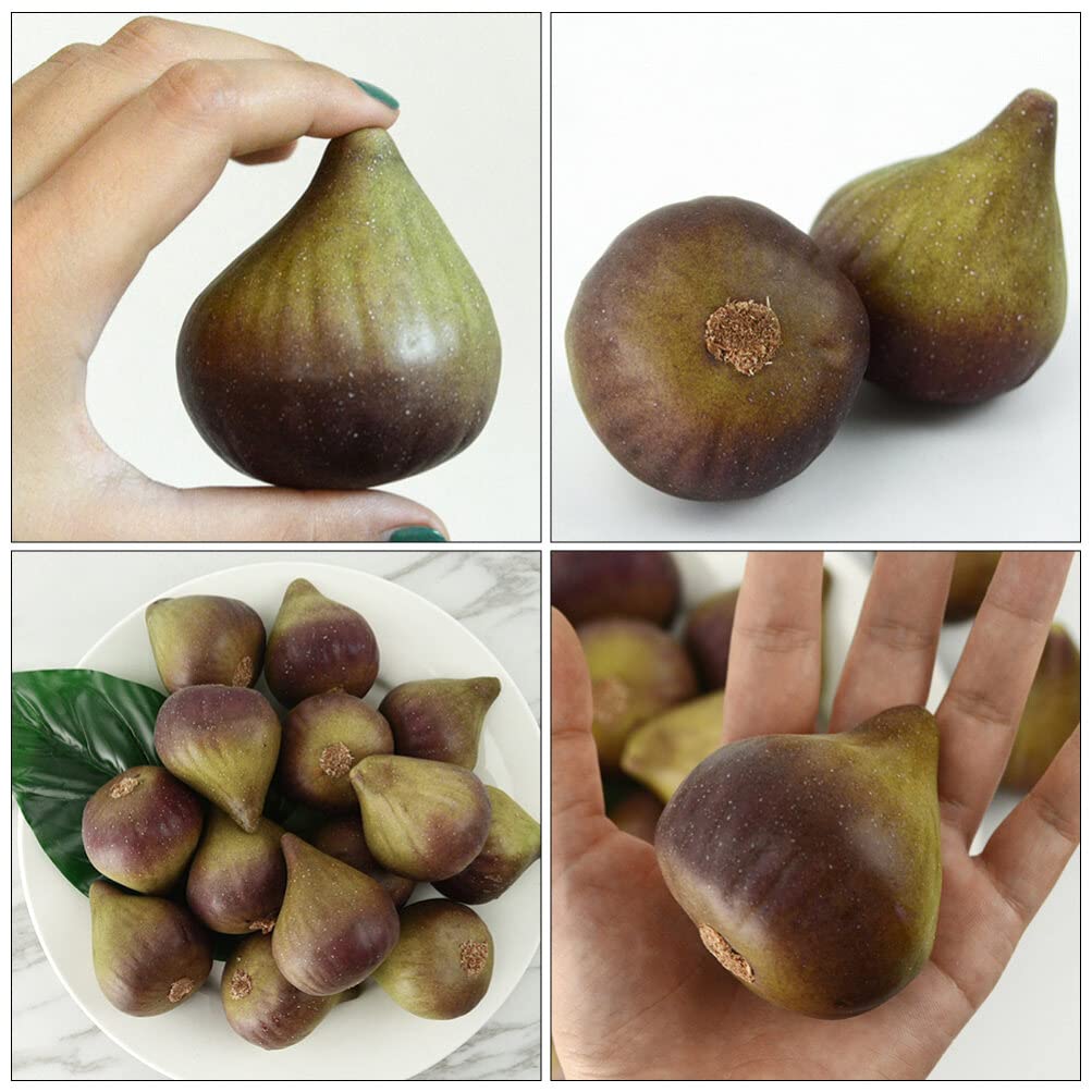 TOYMYTOY Set of Simulation Fig Fruit Lightweight and Compact Display Figurines for Home and Store Decor 5-Piece Models,