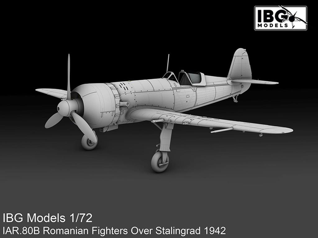 IBG Romanian Fighter Plane Over Stalingrad Plastic Model Kit PB72567 1/72 IAR.80B (Airplane)